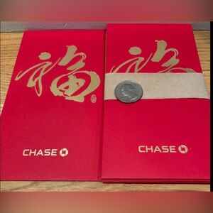 NWT Red Envelopes 🧧 for Lunar New Year from Chase, pack of 8